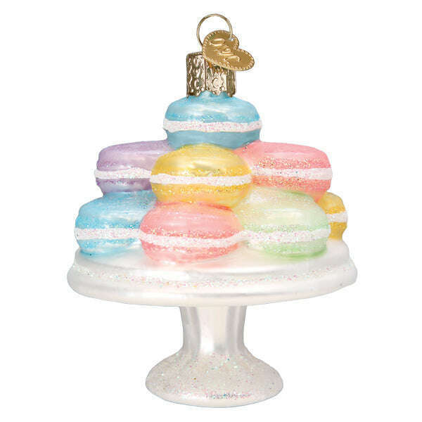 Old World Christmas Fancy Macarons Blown Glass Ornament
