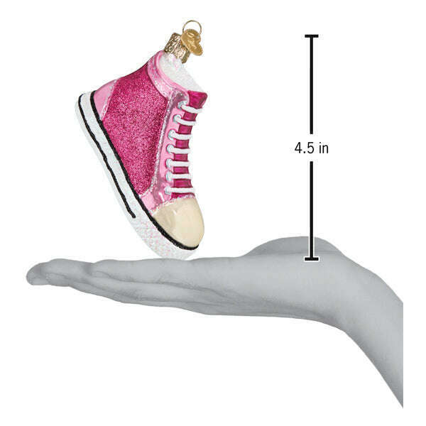 Old World Christmas Fashion Sneaker Blown Glass Ornament