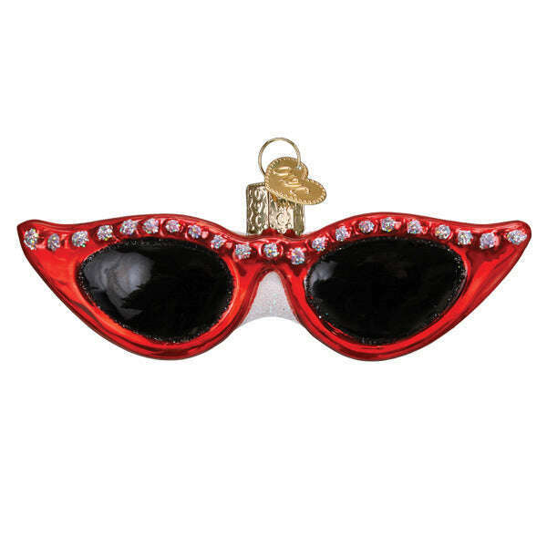 Old World Christmas Fashion Sunglasses Blown Glass Ornament