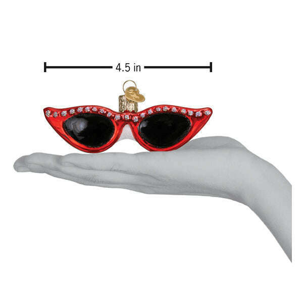 Old World Christmas Fashion Sunglasses Blown Glass Ornament