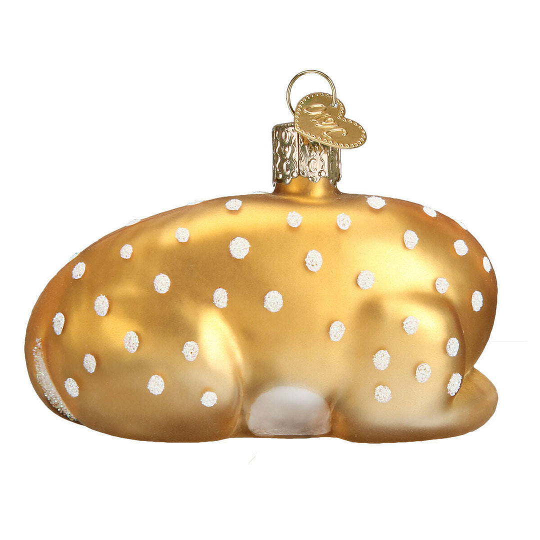 Old World Christmas Fawn Blown Glass Ornament