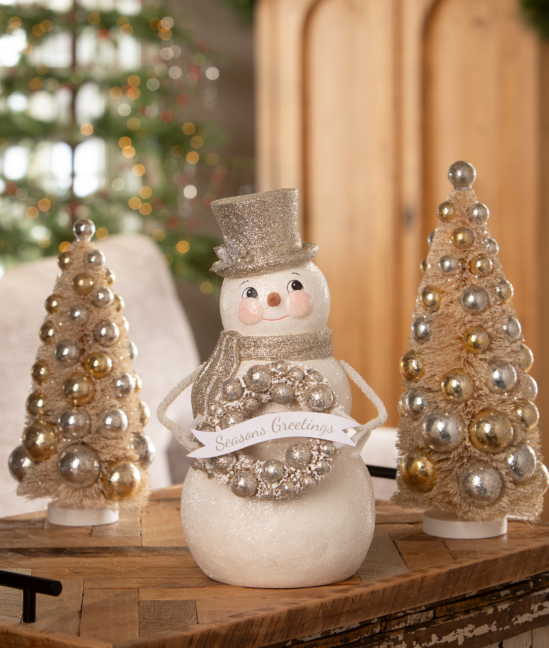 Seasons Greetings Snowman by Bethany Lowe Designs, image 3