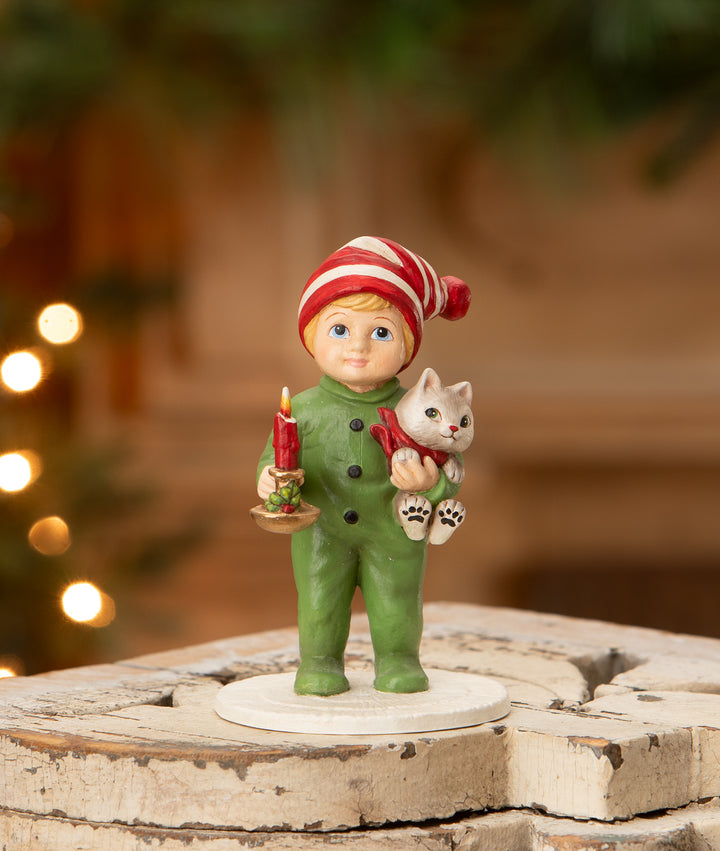 Noah with Cat by Bethany Lowe Designs, image 2