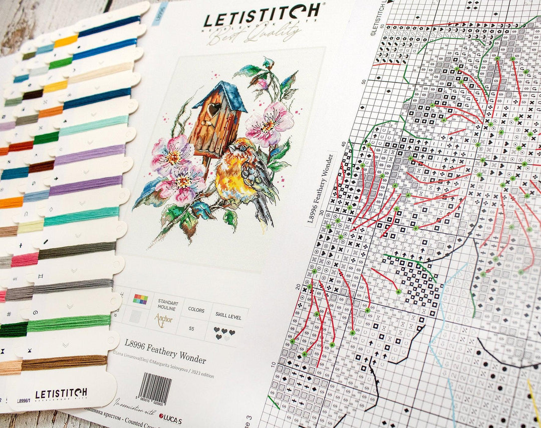 Feathery Wonder L8996 Counted Cross Stitch Kit