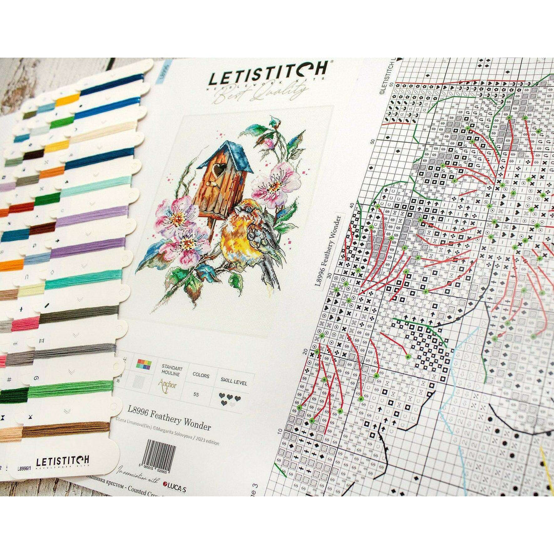 Feathery Wonder L8996 Counted Cross Stitch Kit