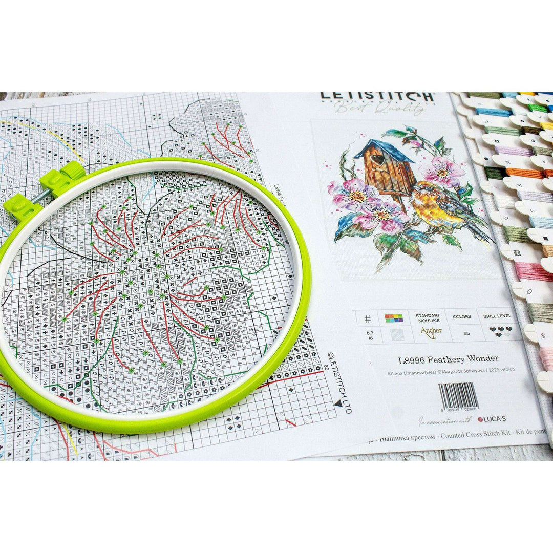 Feathery Wonder L8996 Counted Cross Stitch Kit
