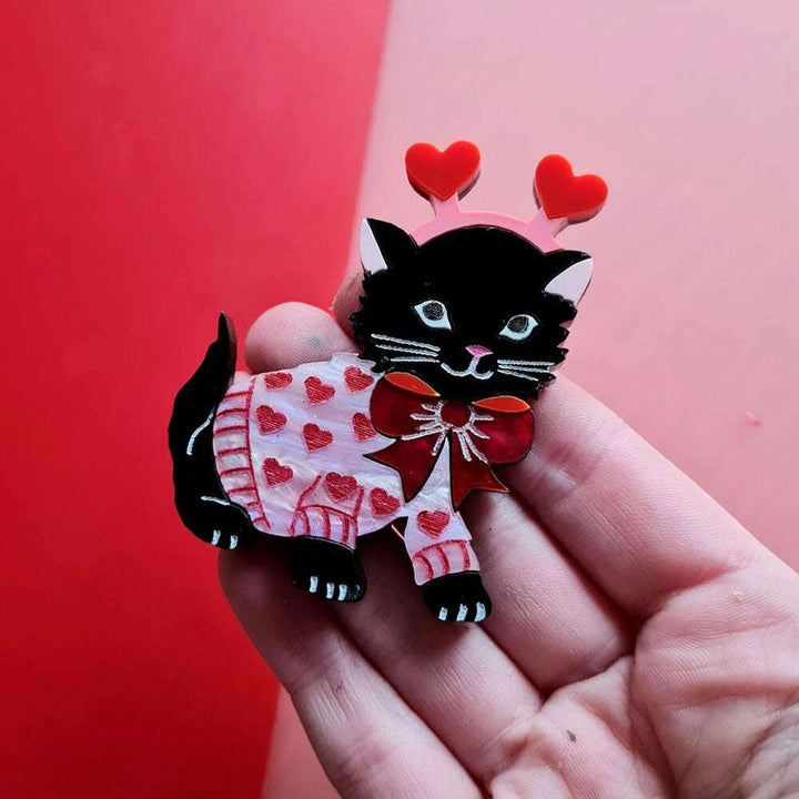 Feline Loved Up Necklace by Cherryloco Jewellery 3