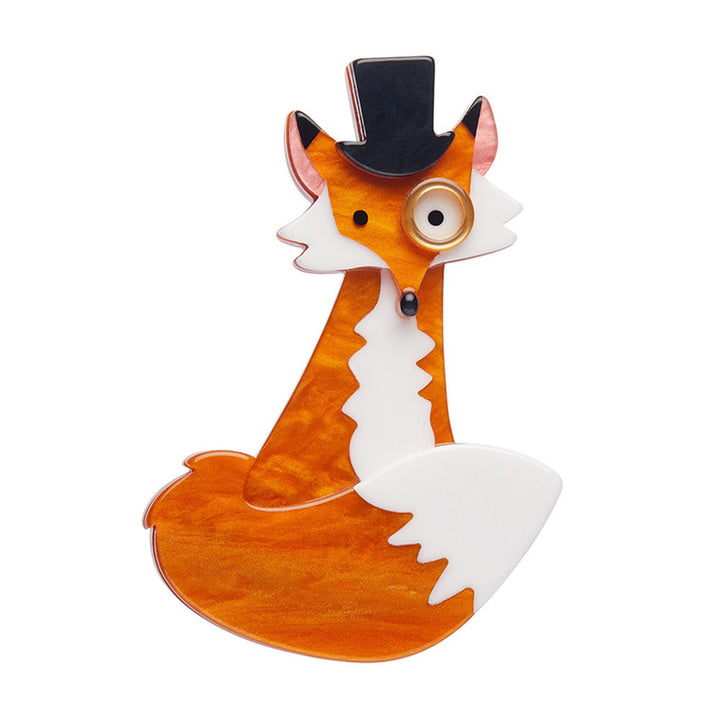 Felix the Fox Brooch by Erstwilder