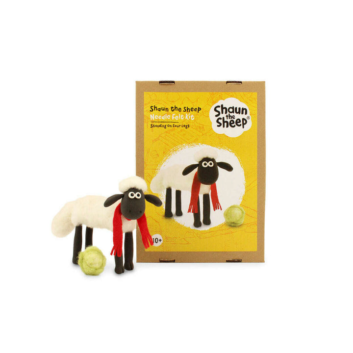 Felting Kit - Aardman Shaun the Sheep - on four legs Needle Felt Kit