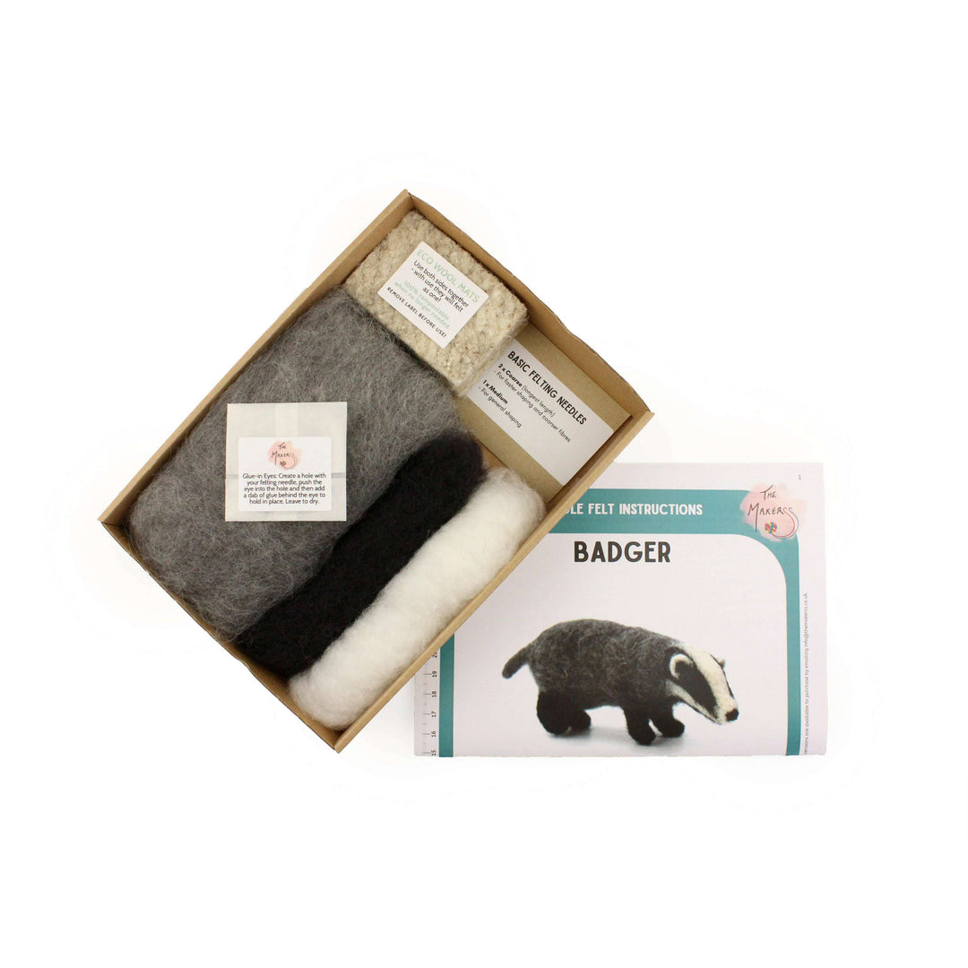Felting Kit - Badger Needle Felt Kit