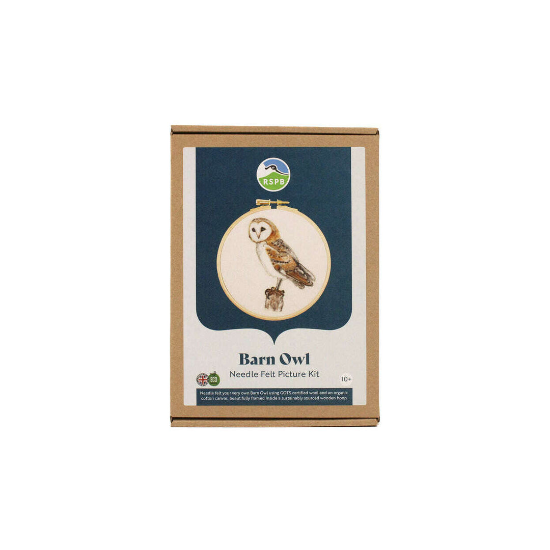 Felting Kit - Barn Owl 2D Kit. In Support of RSPB Charity