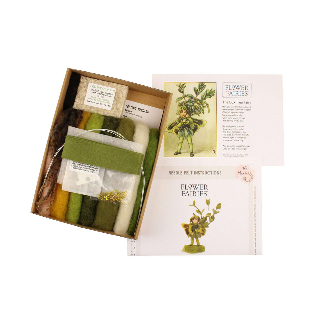 Felting Kit -  Flower Fairy- Box Tree Needle Felting Kit