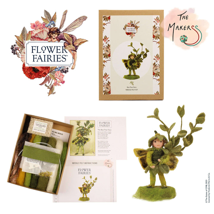 Felting Kit -  Flower Fairy- Box Tree Needle Felting Kit