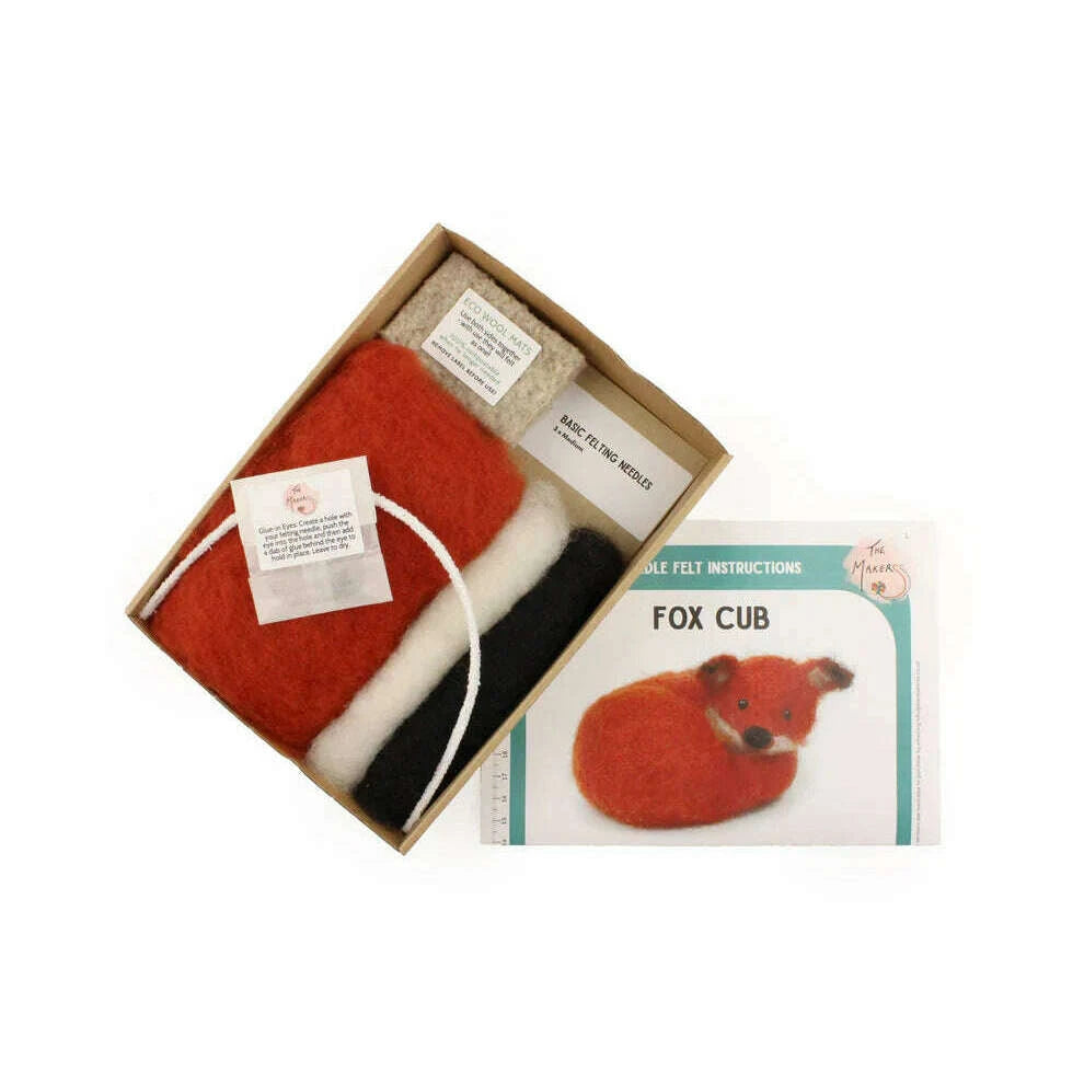 Felting Kit - Fox Cub Small Needle Felt Kit