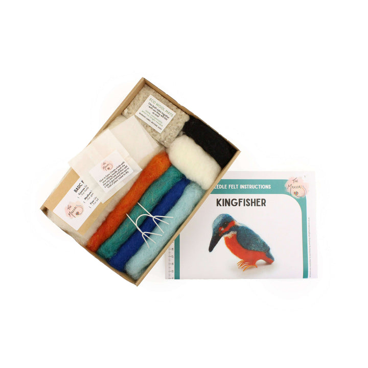 Felting Kit - Kingfisher Needle Felt Kit