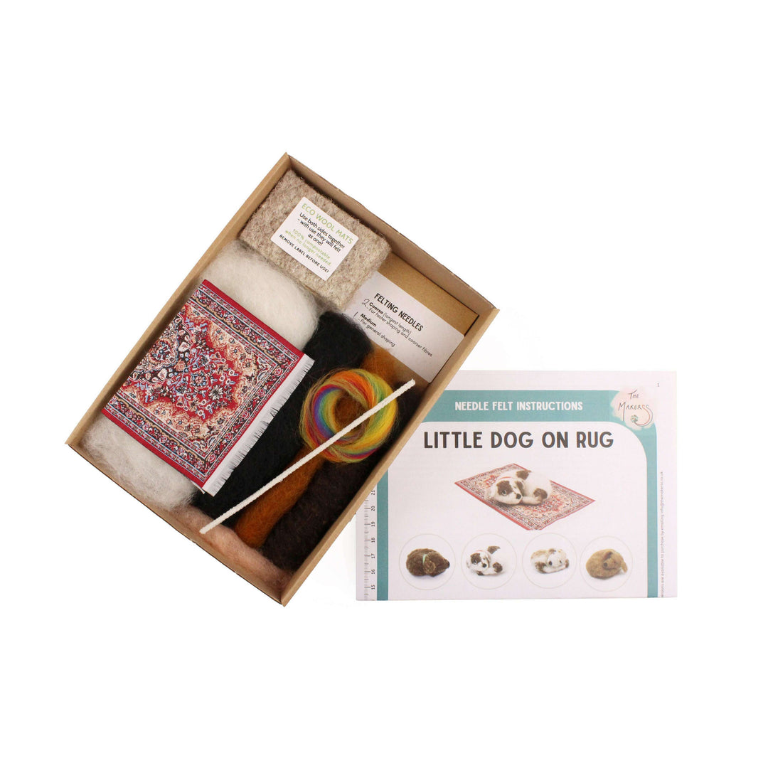 Felting Kit - Little Dog on Rug Needle Felt Kit