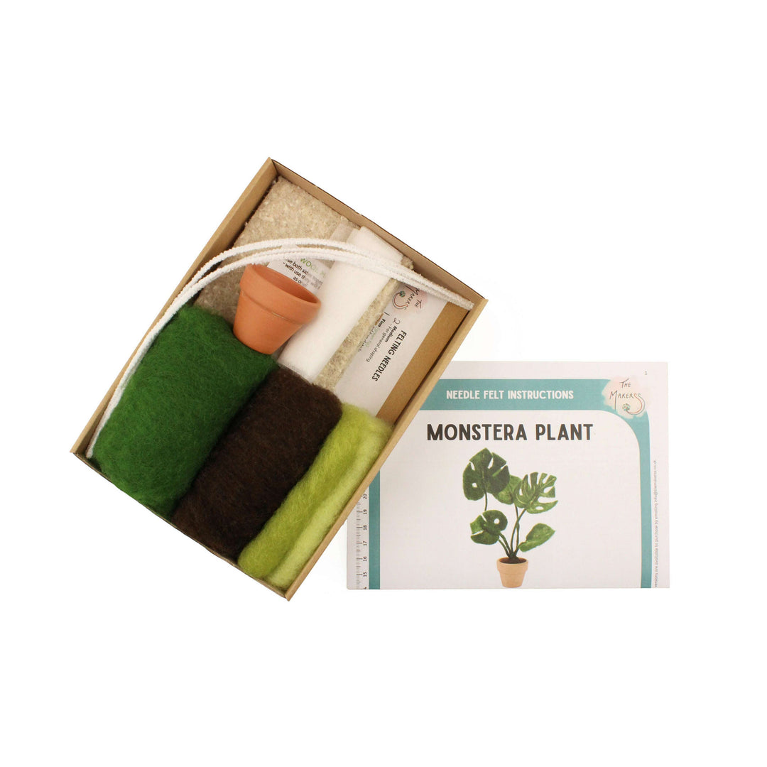 Felting Kit - Monstera Needle Felt Kit