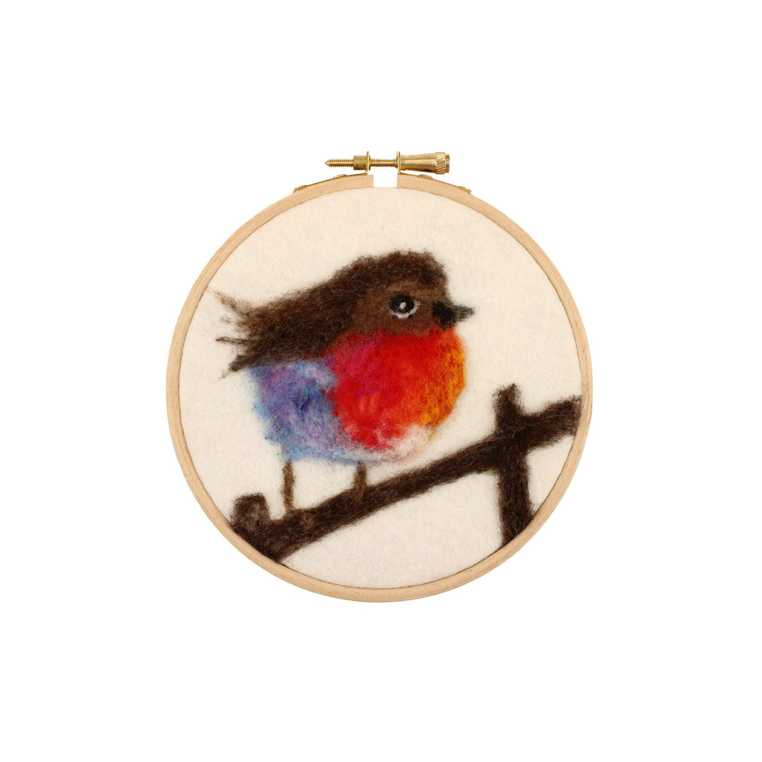 Felting Kit - Robin Hoop Picture Needle Felt Kit