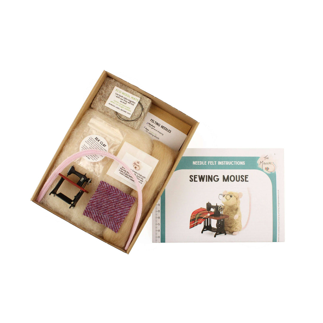 Felting Kit - Sewing Mouse Needle Felt Kit