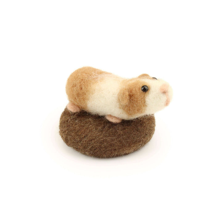 Felting Kit - Tiny Guinea Pig Needle Felt Kit. Amiguwoolli