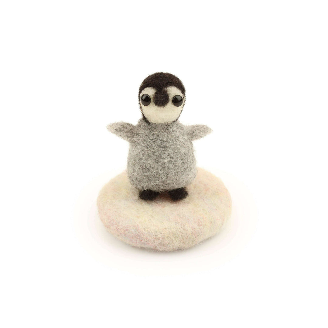 Felting Kit - Tiny Penguin Needle Felt Kit. Amiguwoolli