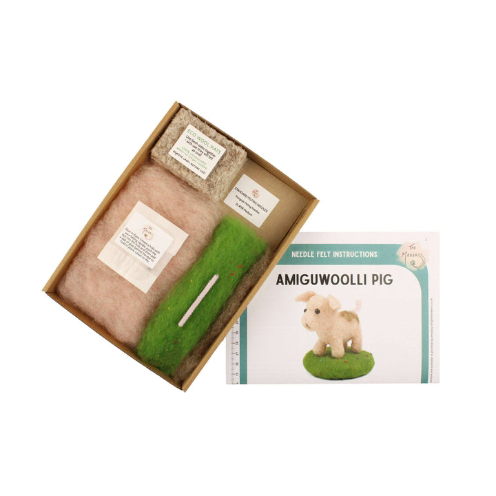 Felting Kit - Tiny Pig Needle Felt Kit