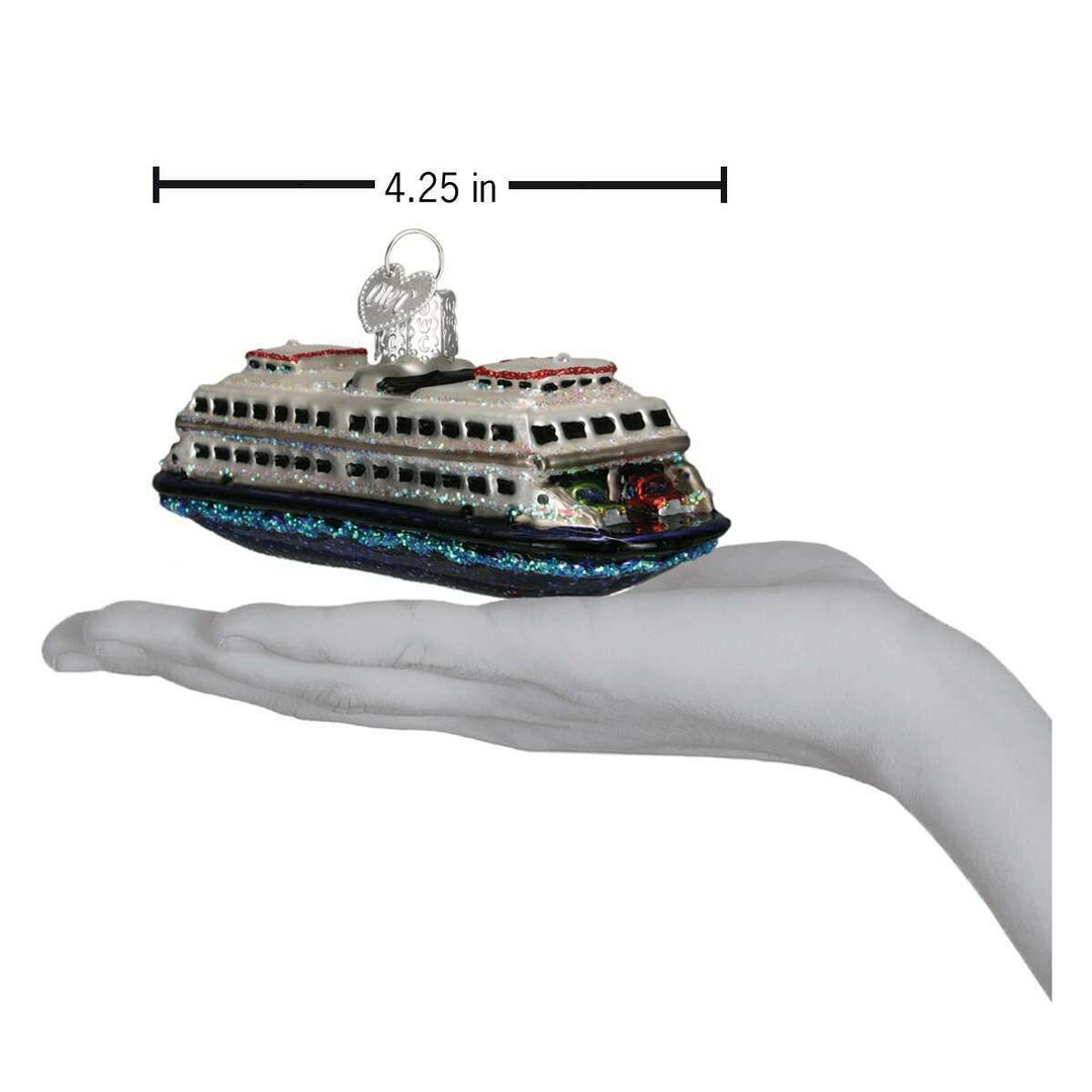 Old World Christmas Ferry Blown Glass Ornament