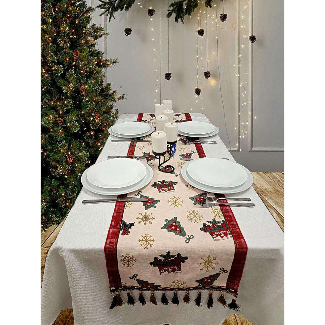 Festive Christmas Presents Table Runner F07M5-10D
