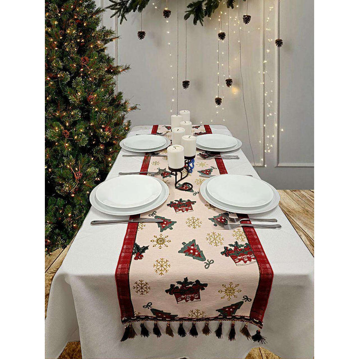 Festive Christmas Presents Table Runner F07M5-10D