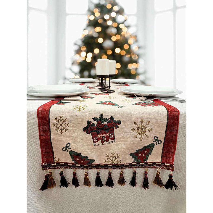 Festive Christmas Presents Table Runner F07M5-10D