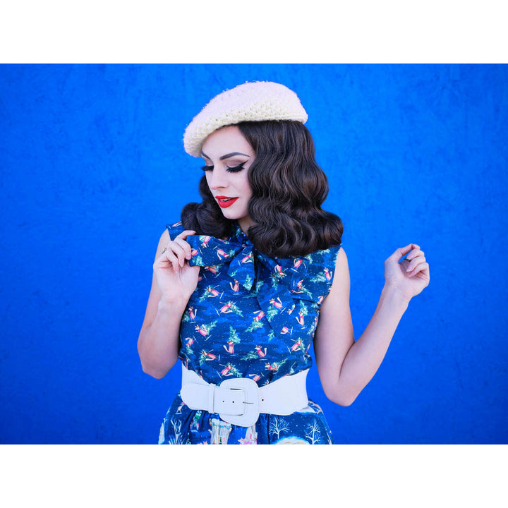 Festive Fox Bow Top - Plus Sizes only