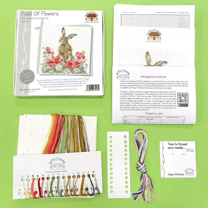 Field Of Flowers XHD143 Counted Cross Stitch Kit