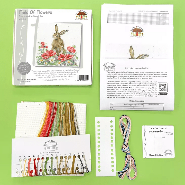 Field Of Flowers XHD143 Counted Cross Stitch Kit