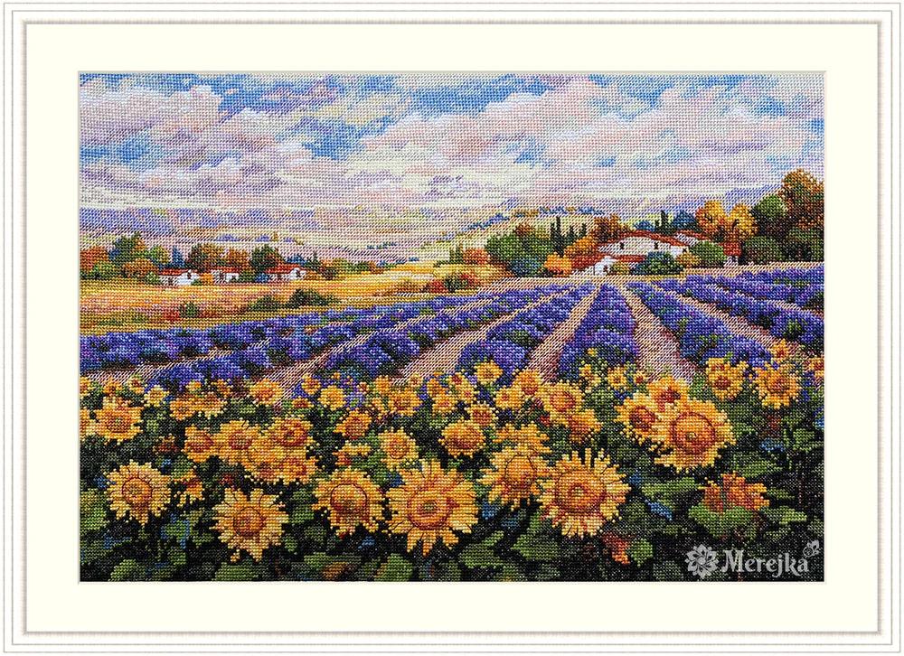 Fields of Lavender and Sun K-179 Counted Cross-Stitch Kit