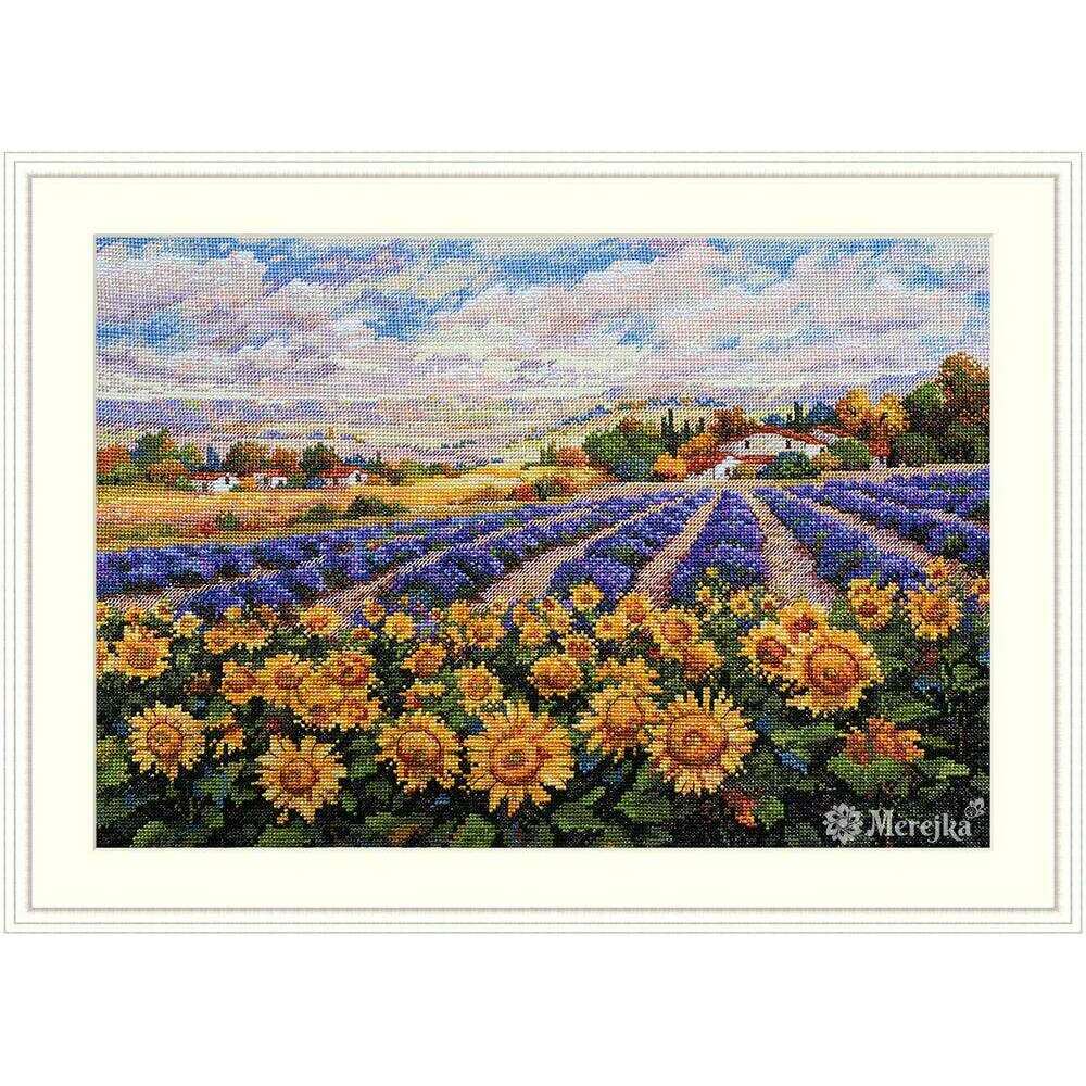 Fields of Lavender and Sun K-179 Counted Cross-Stitch Kit
