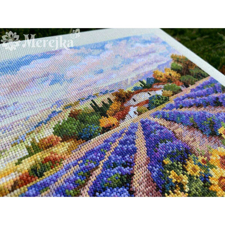 Fields of Lavender and Sun K-179 Counted Cross-Stitch Kit