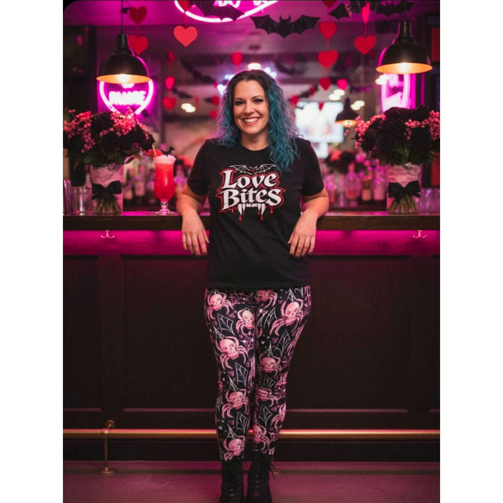 Fierce Love Exclusive Leggings - High-quality Handcrafted Vibrant Valentine's Day Valentine Spooky Love