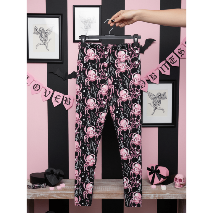 Fierce Love Exclusive Leggings - High-quality Handcrafted Vibrant Valentine's Day Valentine Spooky Love