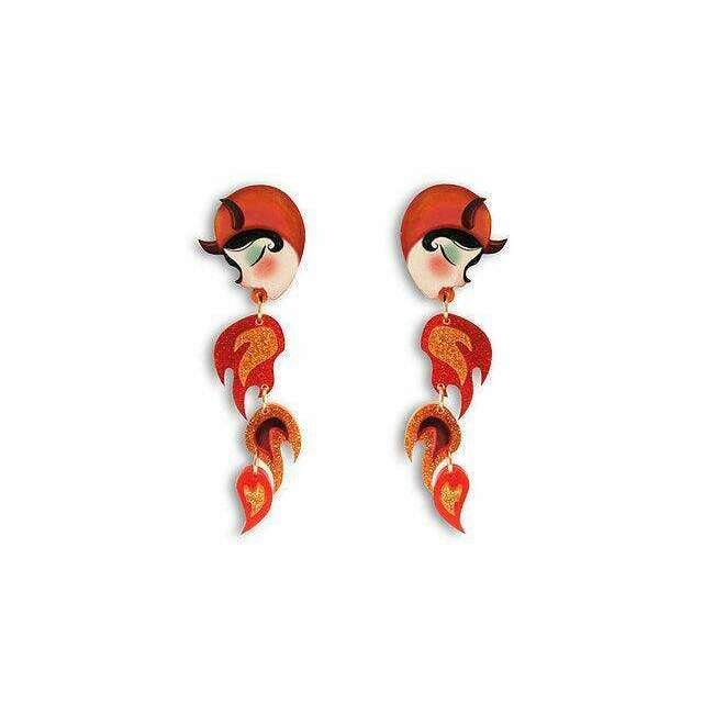 Fire Breather Earrings Halloween Earrings by Laliblue - Quirks!