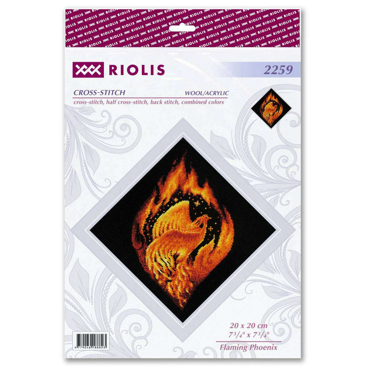 Flaming Phoenix R2259 Counted Cross Stitch Kit