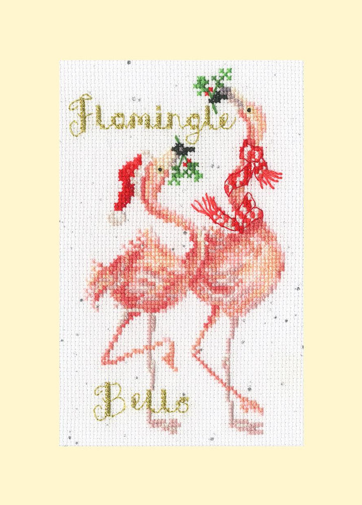 Flamingle Bells  XMAS68 Counted Cross Stitch Kit