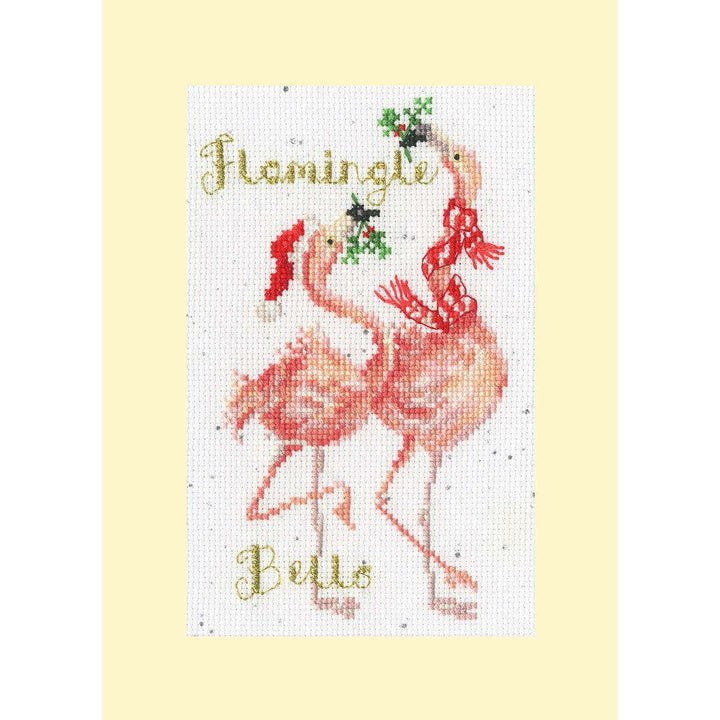 Flamingle Bells  XMAS68 Counted Cross Stitch Kit