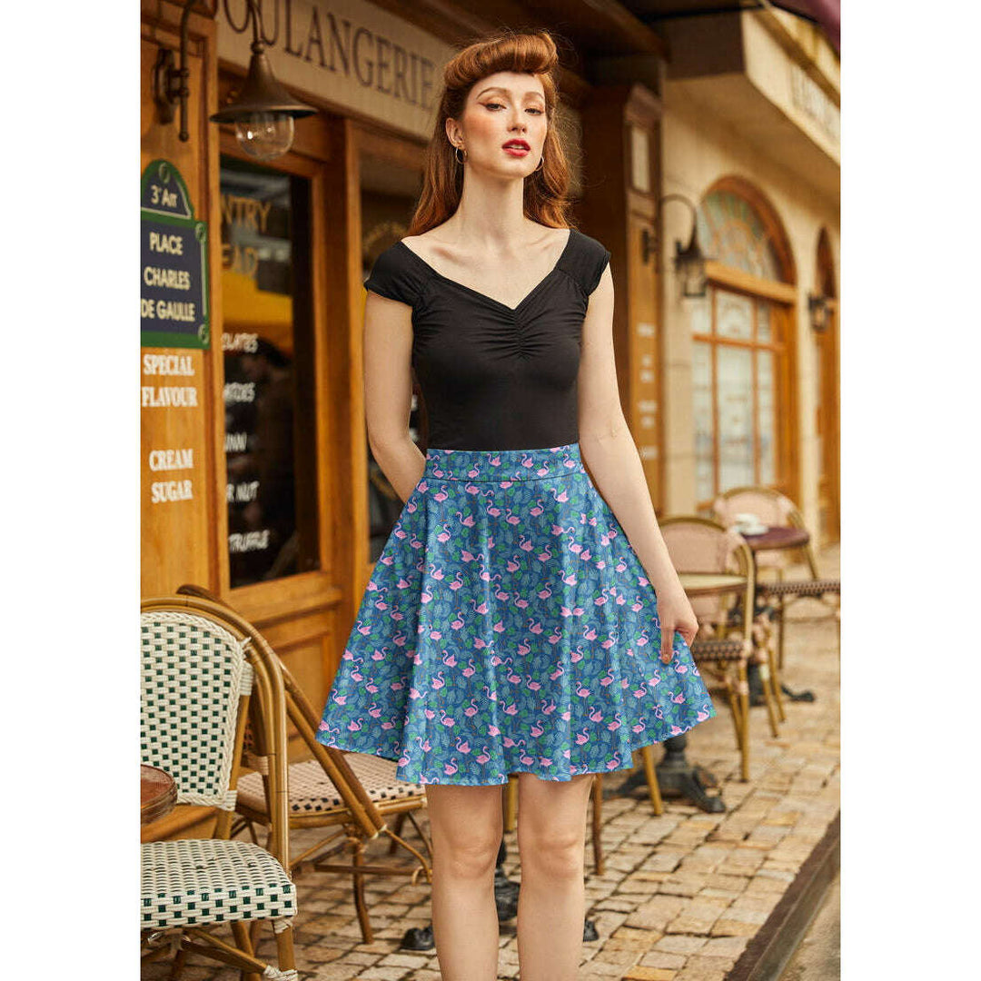Flamingo Skater Skirt