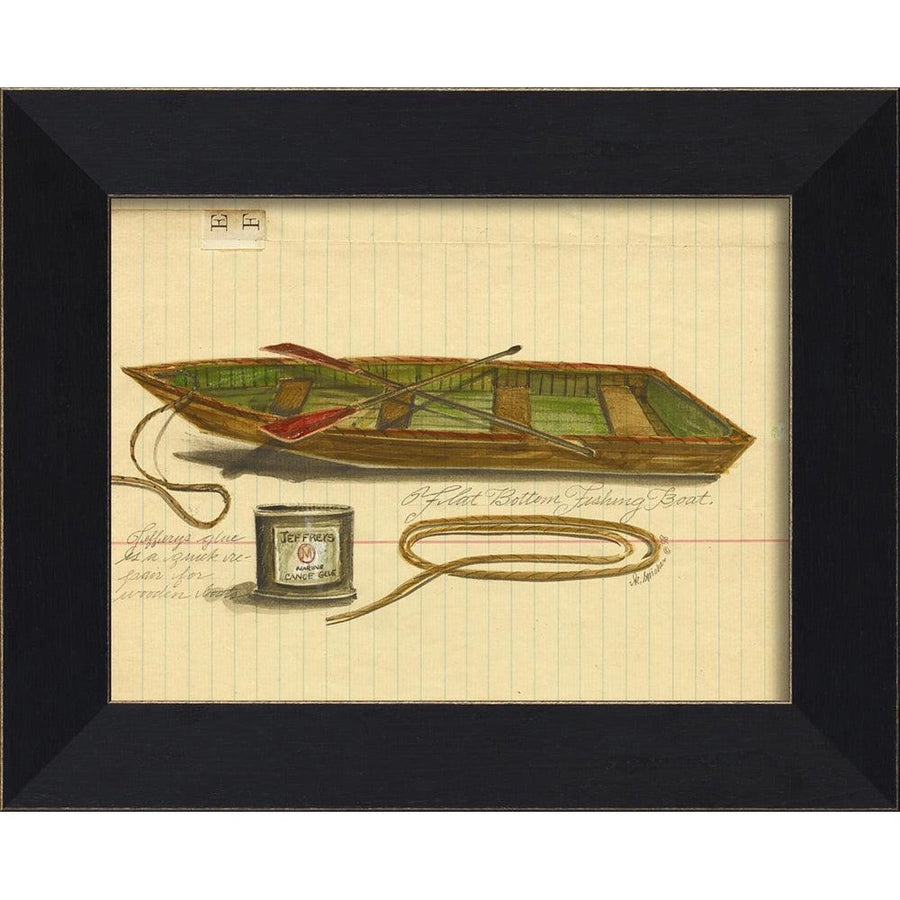 Flat Bottom Boat Wall Art By Spicher and Company - Quirks!