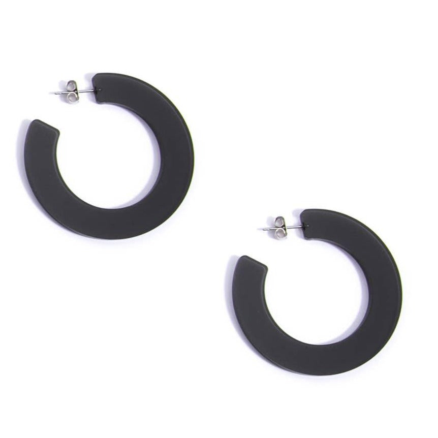 Flat Lucite Hoop Earring - Quirks!