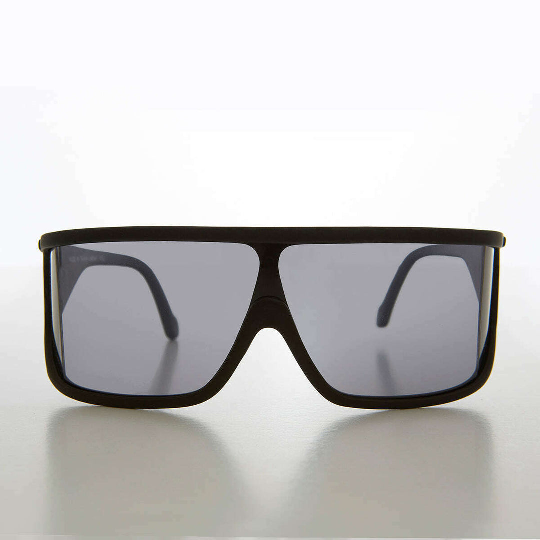 Flat Top Wrap Around Vintage Sport Shield - Perkins