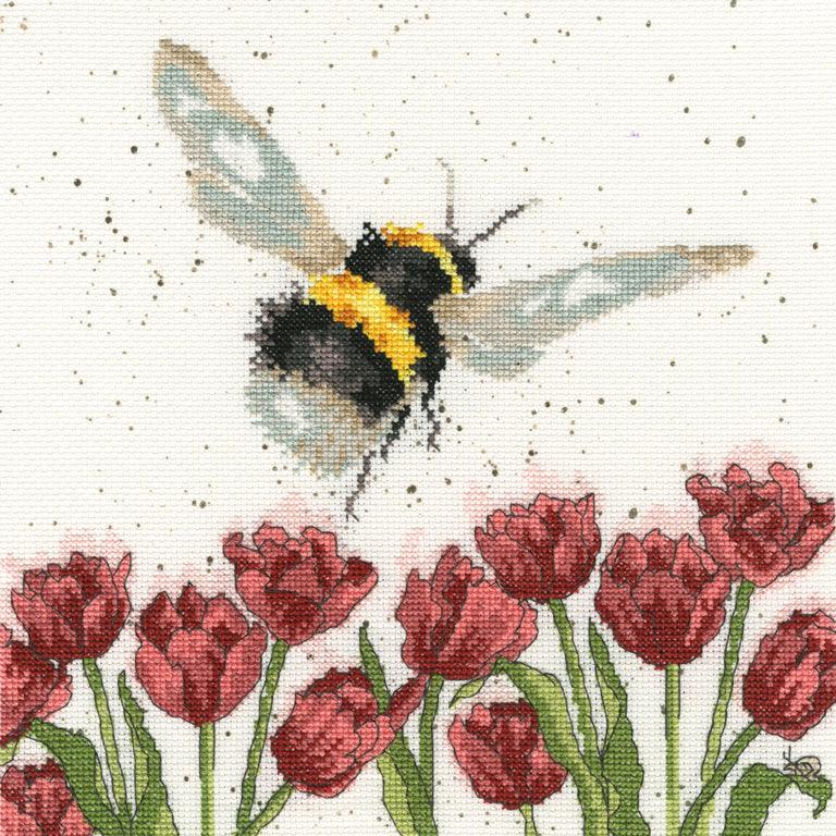 Flight Of The Bumble Bee XHD41 Counted Cross Stitch Kit