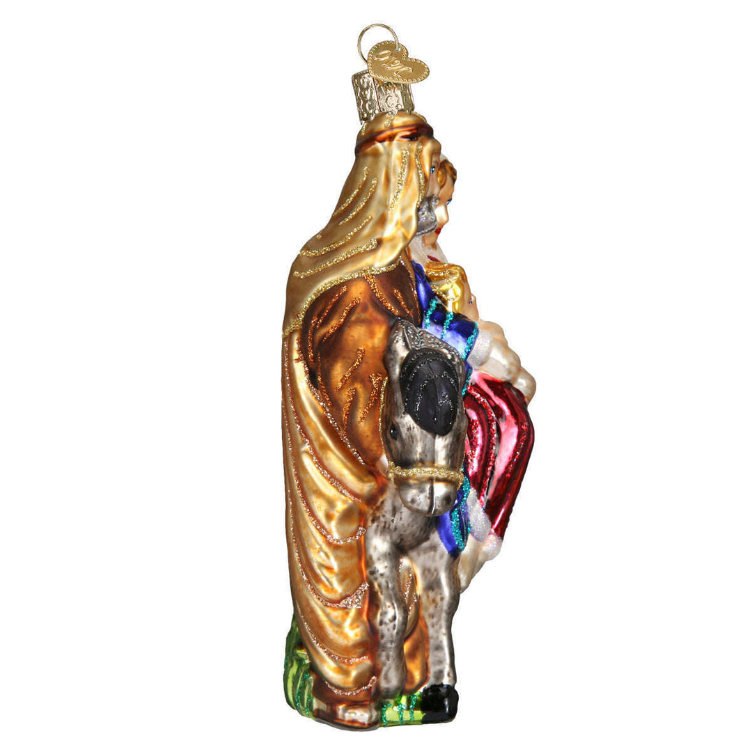 Old World Christmas Flight to Egypt Blown Glass Ornament
