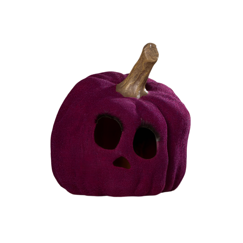 Flocked Purple Pumpkin by Bethany Lowe Designs