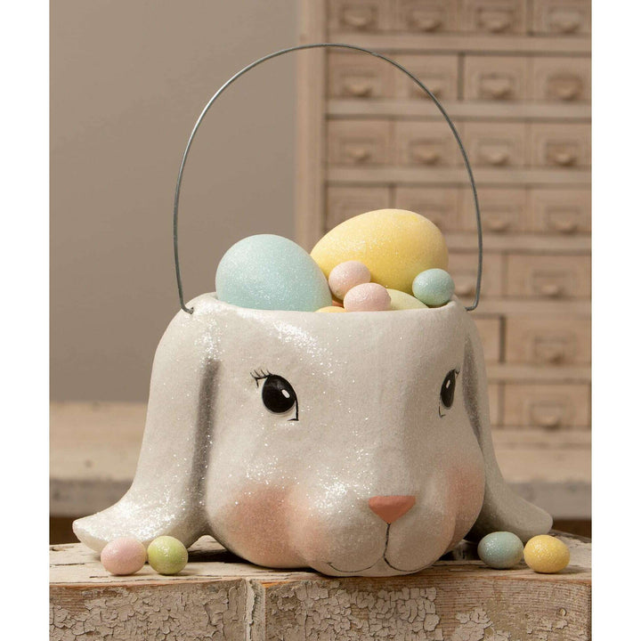 Floppy Ear Bunny Bucket Lg by Bethany Lowe Designs, image 2